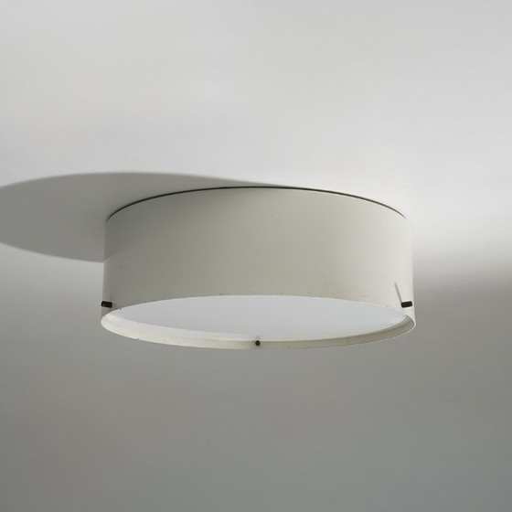 Image 1 of White ceiling lamp by Bruno Gatta for Stilnovo, 1950s - 2 AVAILABLE