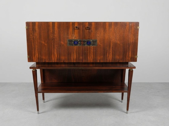 Meuble bar en palissandre Mid-Century – Années 1960 – Wood (photo 2 of 10)