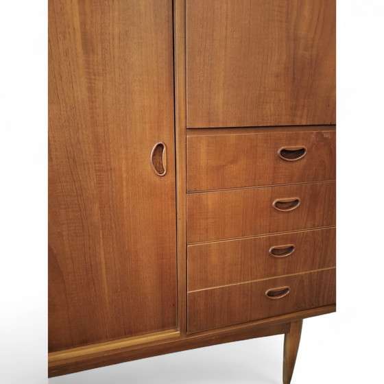 Image 1 of Credenza alta vintage in teak degli anni '60