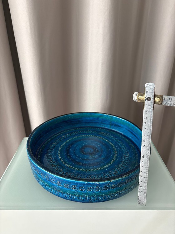Ceramic bowl, blue, Bitossi, Vintage (photo 3 of 12)