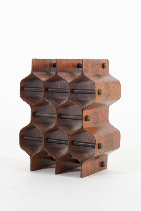 Image 1 of Torsten Johansson AB Formträ Wine rack Swedish 1960s