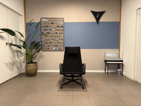 Image 1 of Vitra | Charles & Ray Eames | EA124 Lounge Chair | Black Hopsak & Black Aluminium | 1x