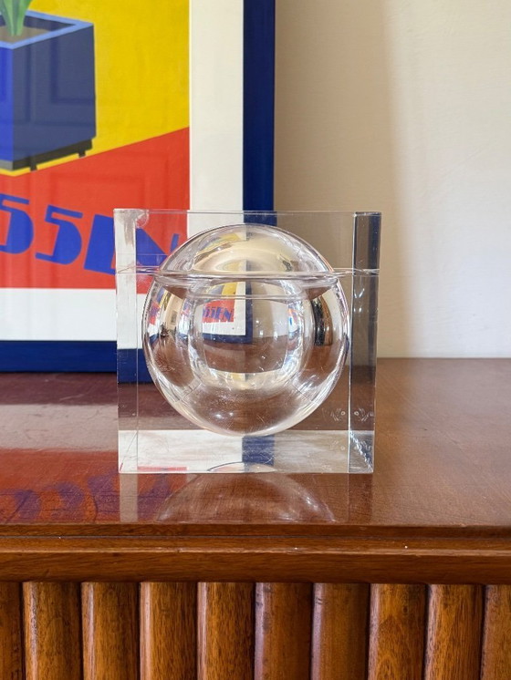 Image 1 of Space age lucite Ice Bucket mod. Bombo, Studio TG, Guzzini Italy, ca. 1970s