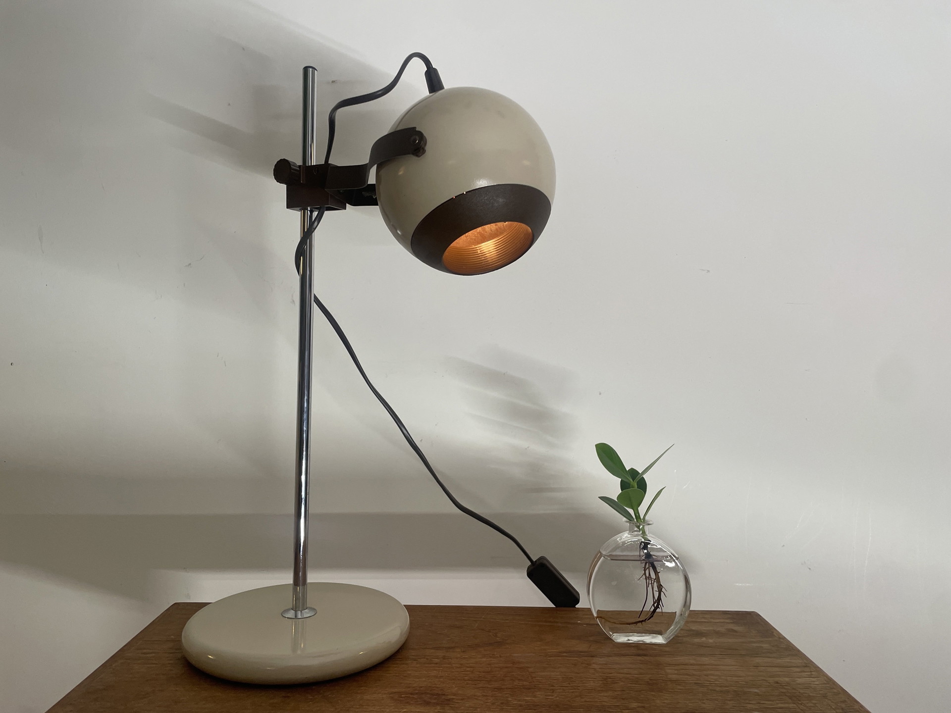 Vintage Herda tafellamp / leeslamp – jaren '70 – space-age design