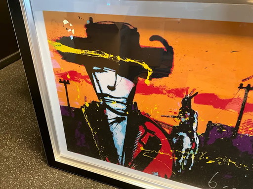Herman Brood, ''Indian Escort,'' framed screenprint