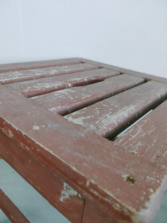 Image 1 of Brocante vintage/antique milk stool, side stool, side table (4 in stock).