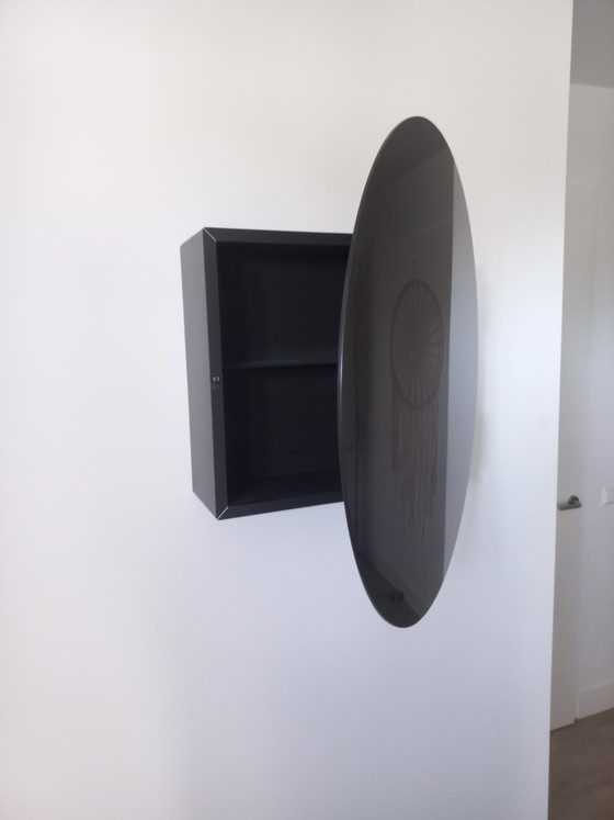 Moderne Bruin Design Kast – Wandkast, Wood, Glass (photo 4 of 5)