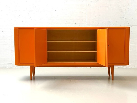 Image 1 of Buffet rétro orange vif, années 1960