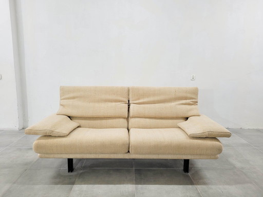 Sofá italiano Alanda de mediados de siglo, diseñado por Paolo Piva para B&b Italia / C&b Italia, década de 1980