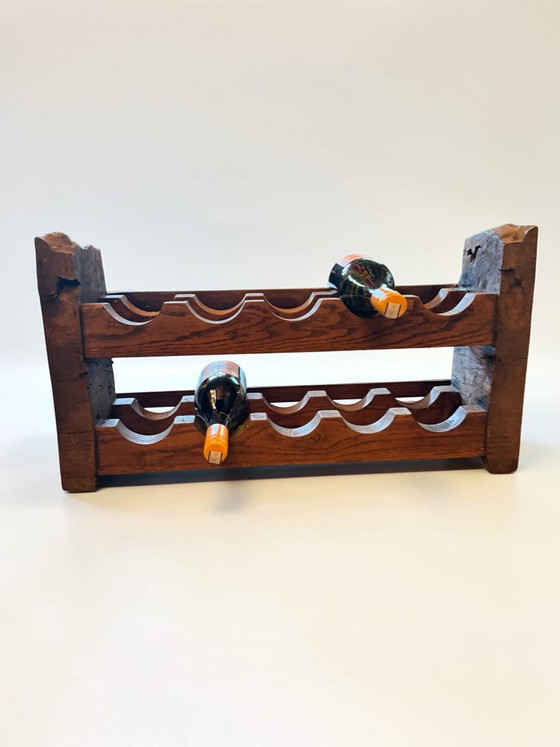 Supergaaf Brutalistisch Vintage wijnrek – Keukenaccessoires, Wood (photo 11 of 11)