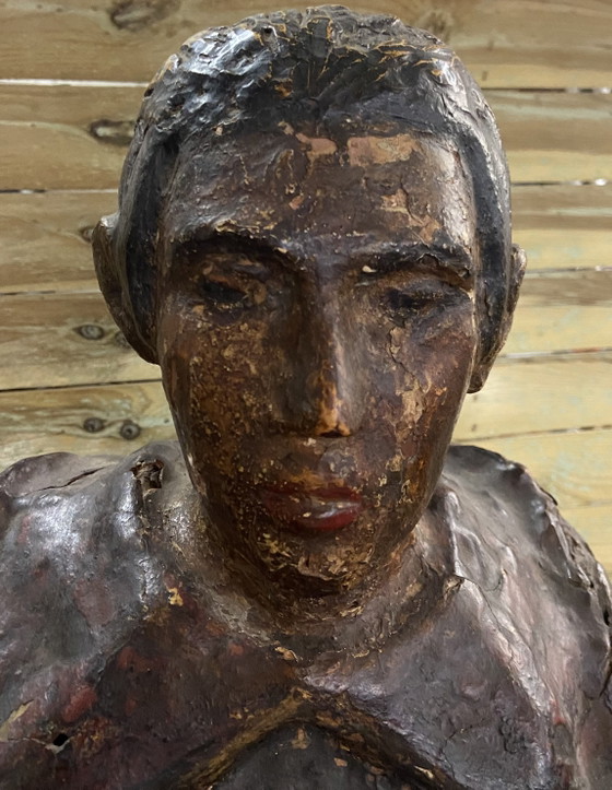 Image 1 of Primitive iberische Andachtsskulptur, Spätgotik, 15.–16. Jahrhundert