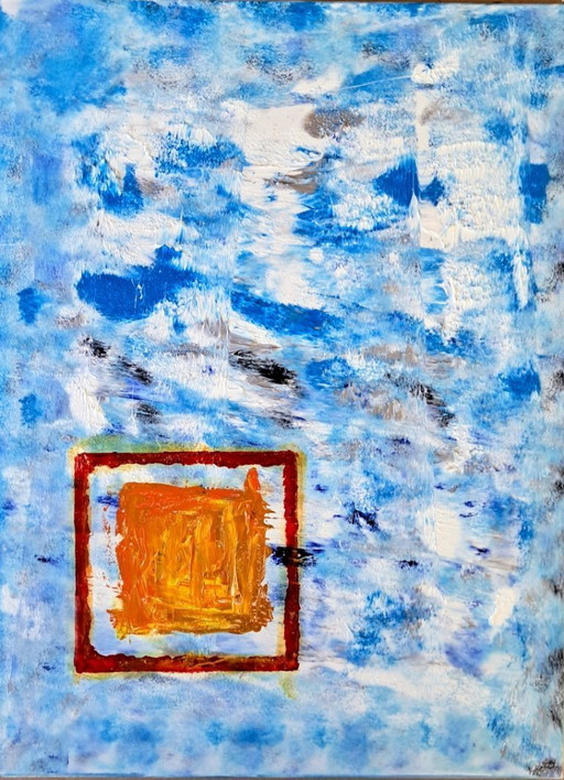 Enzo SAN MARCO - Squares in the infinity - Artist painting