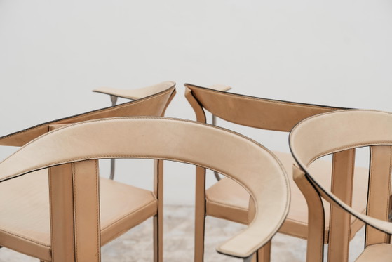Image 1 of Tito Agnoli Ycami Collection 1986 Set 4 Poltroncine Gentiana Design Modernariato