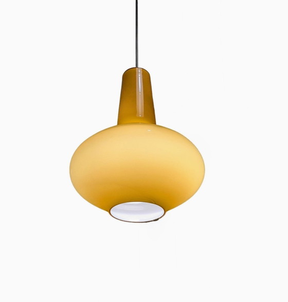 Image 1 of Suspension design vintage en verre italien, Massimo Vigneli, Veninii