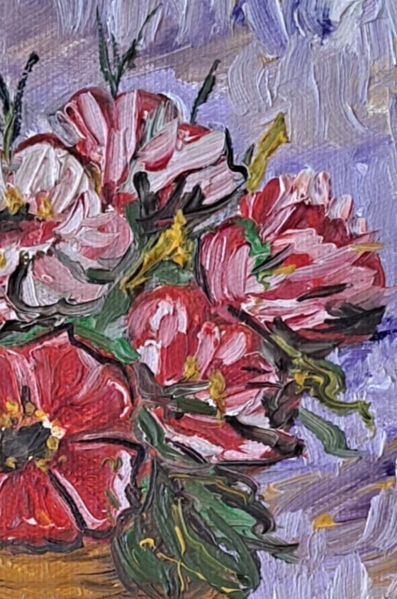 Image 1 of Vintage schilderij "Klein boeket"