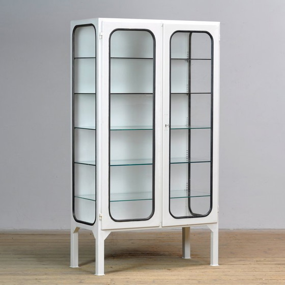 Image 1 of Armadio medico vintage in ferro e vetro, anni '70