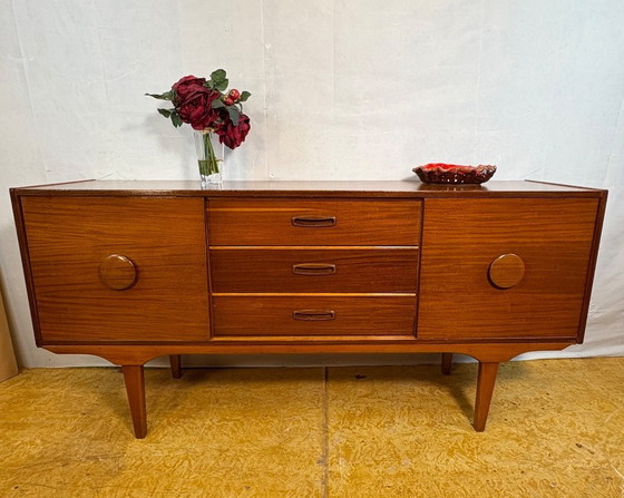 Image 1 of Mid Century Retro Teak Sideboard by Beautility (Circa 1960)  A stunning mid century modern teak sideboard by Beautility