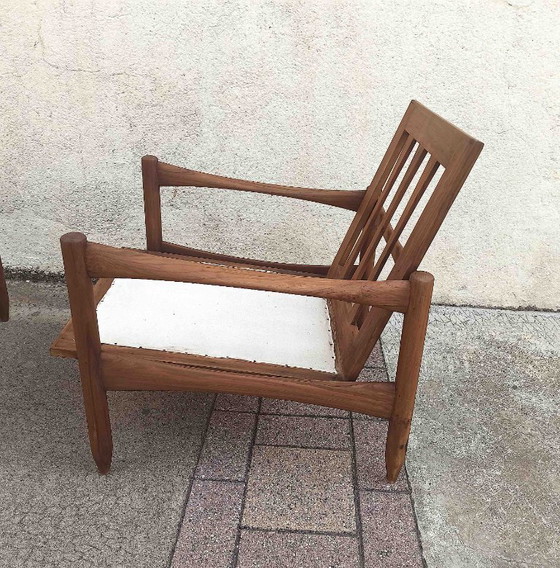 Image 1 of Een paar Scandinavische fauteuils uit de jaren 60.