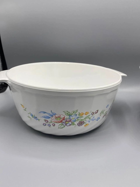 Arcopal France – Set of 2 Vintage "Wildflowers" Casseroles with Lids – Crockery (photo 3 of 7)