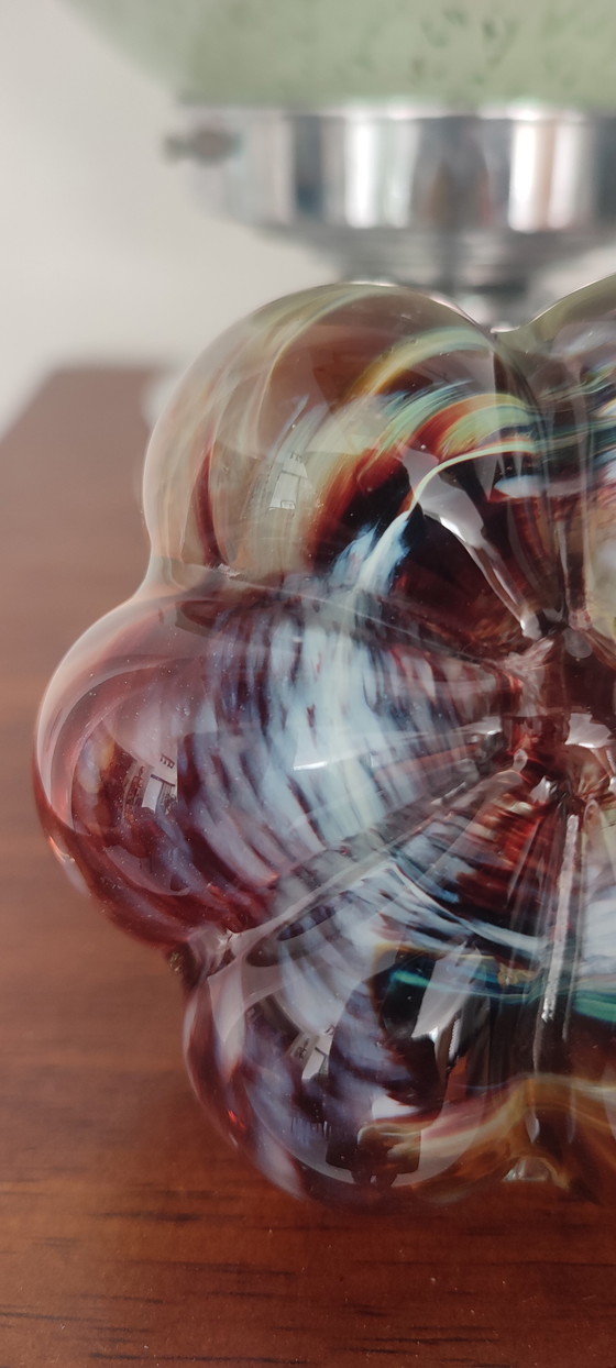 Image 1 of Pompoen van geblazen glas, gesigneerd door Loup Guittet.