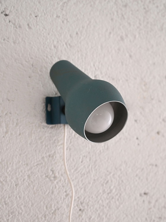 Image 1 of Lampada da parete scandinava blu degli anni 1950/60