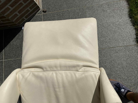 Image 1 of Jori Symphony Pelle beige (bianco crema), Medi, poltrona reclinabile monomovimento