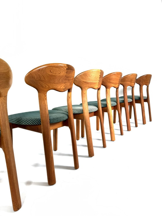 Image 1 of 6x vintage eetkamerstoel, Juul Kristensen ‘80