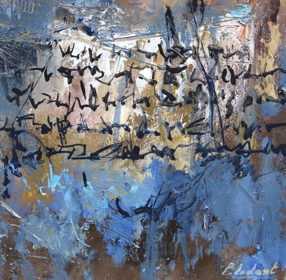 An Ancient Tablet of the Laws – P. Ledent, Paintings & Drawings, Canvas (photo 4 of 5)