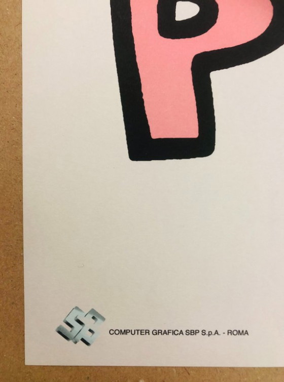 Image 1 of Originele poster "Pisa 89" - Keith Haring voor Tuttomondo