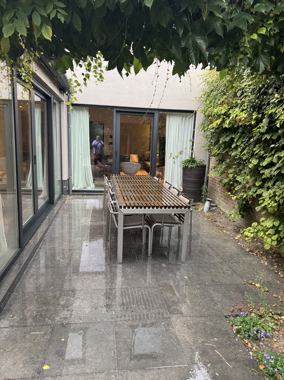 Image 1 of   Extremis design tuinset – tafel + 8 stoelen + lounge set 3 stelen en voetbank