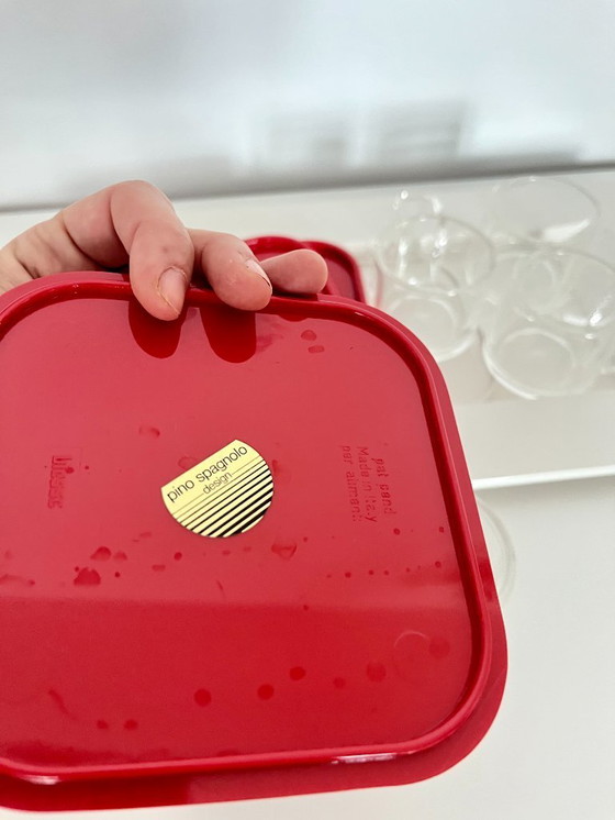 Image 1 of Vintage acryl espressokopjes uit het ruimtetijdperk, Biesse, Italië, jaren 70