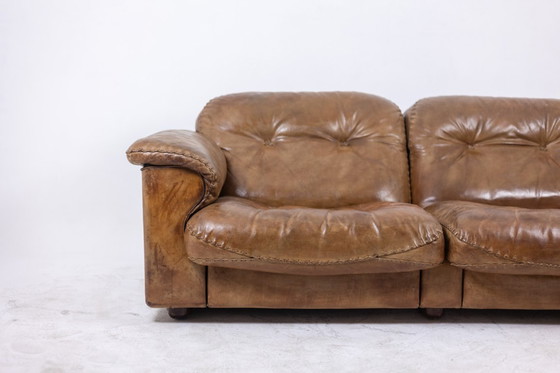 Image 1 of Maison De Sede. Two seater sofa in buffalo leather. 1970s.