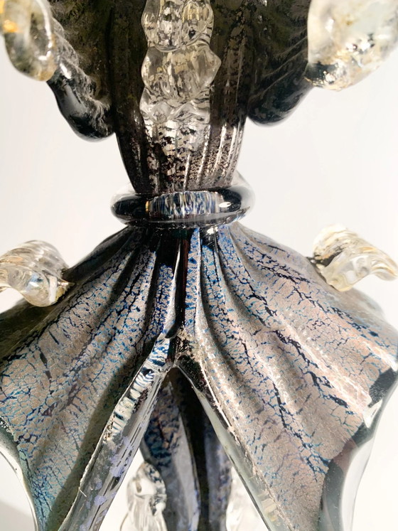 1960s Hand-blown Murano Glass Figurative Statue Attributable to Salviati – Sculpture (photo 12 of 14)
