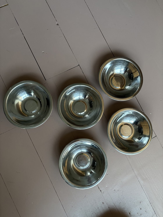 Image 1 of 5 ciotole in acciaio inox