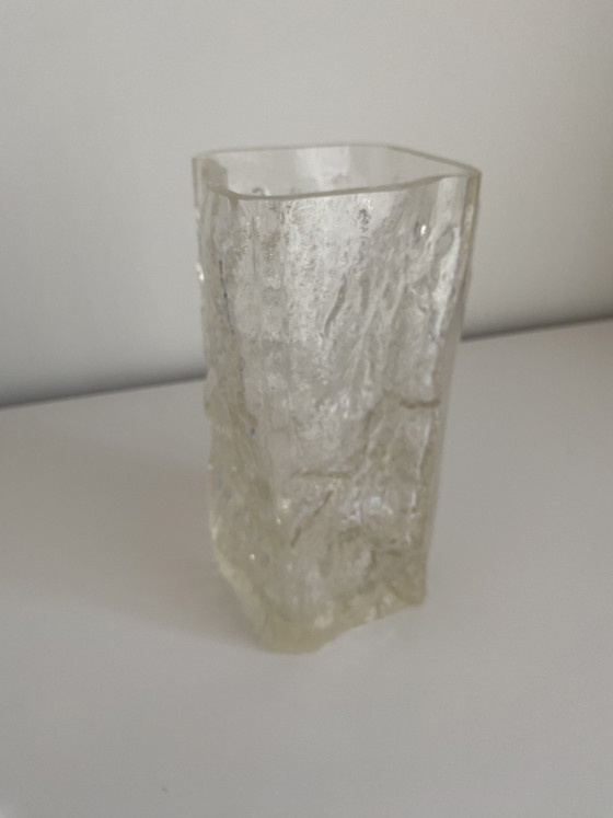 Image 1 of Jarrón de cristal antiguo “Pinus” de Tapio Wirkkala para Italia-Finlandia, década de 1970, firmado.