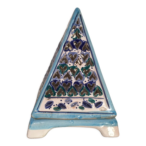 Fotoforo piramide in ceramica – Portacandele, Porcelain, Vintage (photo 8 of 8)