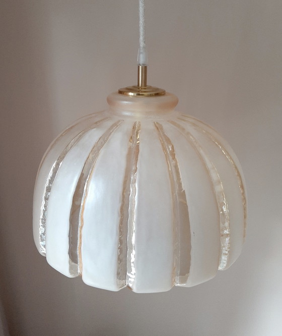 Image 1 of Lampada a sospensione vintage color ambra