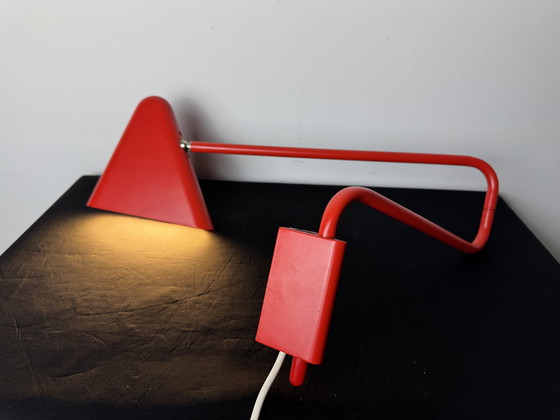 Image 1 of Lámpara de pared de metal rojo IKEA PS 2012 Diseño de Johanna Jelinek