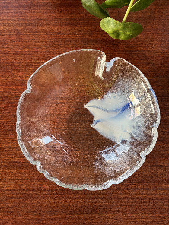 Image 1 of Kosta Boda Bowl 'Blue Sky' Design Anna Ehrner 1980s