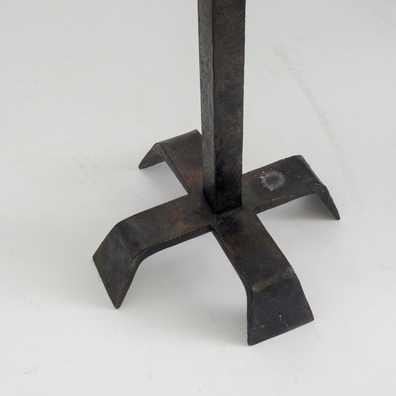 Image 1 of Wrought Iron Standing Candle Stick Holder
