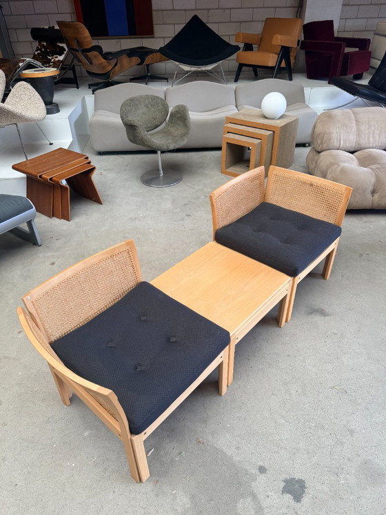 Ensemble modulaire vintage Plexus par Illum Wikkelsø – Canapés modulables, Wood, Textile (photo 4 of 11)