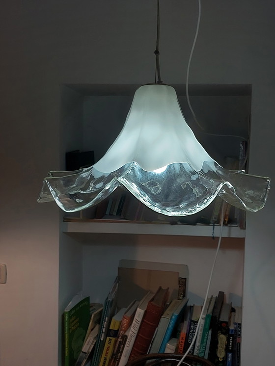 Image 1 of La Murrina Murano-Glas-Pendelleuchte aus den 1970er Jahren