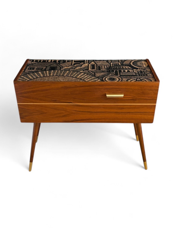 Image 1 of Klein dressoir met echte kurkprint | The Vintage Vibe