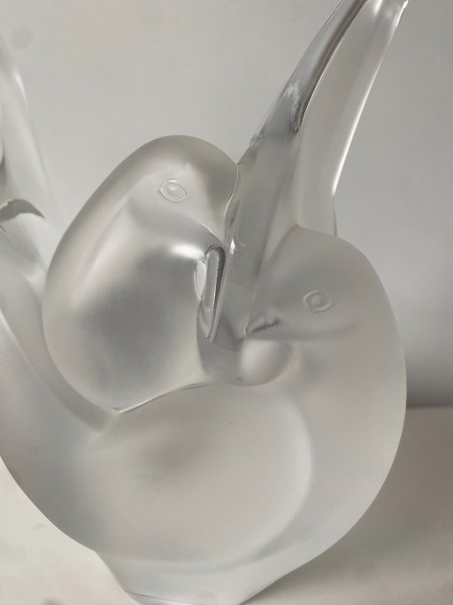 Mid-Century Lalique Crystal "Sylvie" Vase