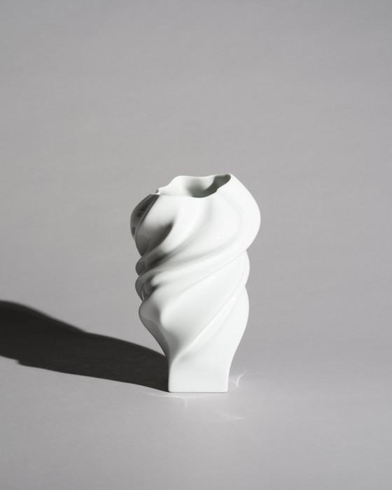 Image 1 of Rosenthal Porcelain Vase Duo “Debut” by Michael Boehm & “Squall” by Cédric Ragot