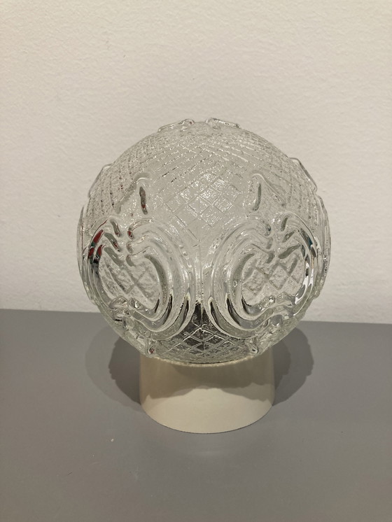 Image 1 of Lámpara de techo de cristal Art Decó HD