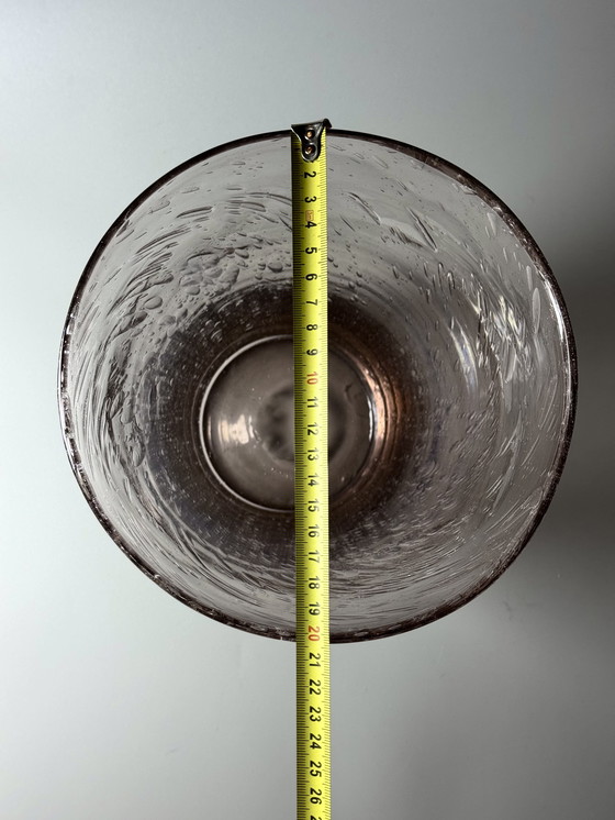 Image 1 of La Verrerie de Biot (France) - Large Hand-Blown Decorative Vase