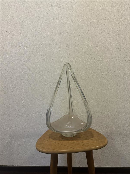 Vintage Glas Kunst Milch weiß