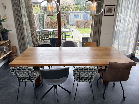 Image 1 of Diseño holandés DD Para mesa de roble 260x120