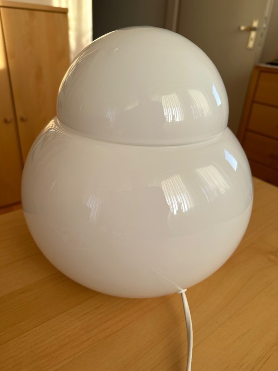 Image 1 of Tafellamp Fontana Arte Durama Wit Glas